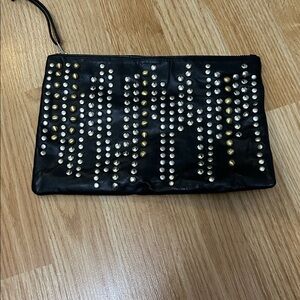 Black Studded Clutch